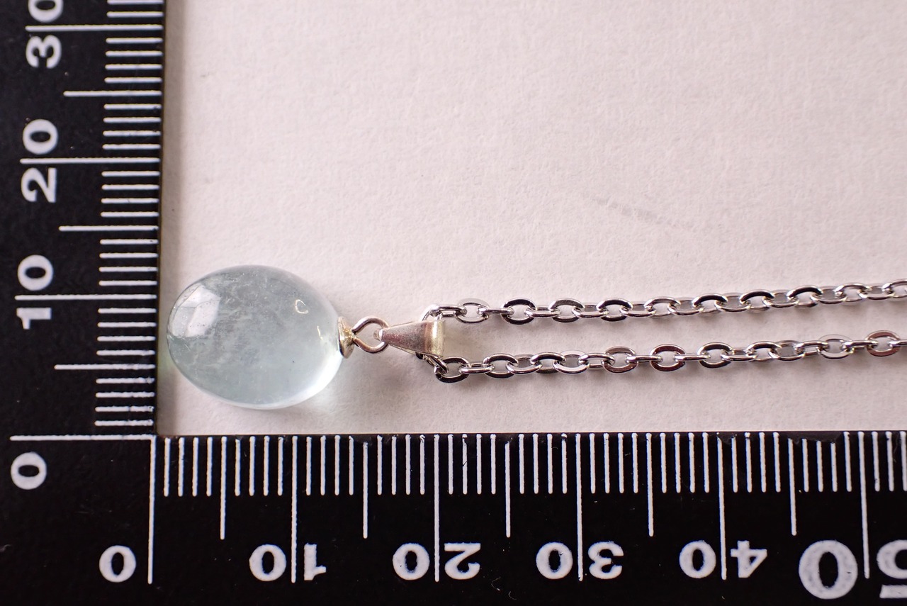 SV925 アクアマリンネックレス　[D3-35]