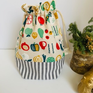 巾着袋S(コップ袋、小物入れ『vegetable』