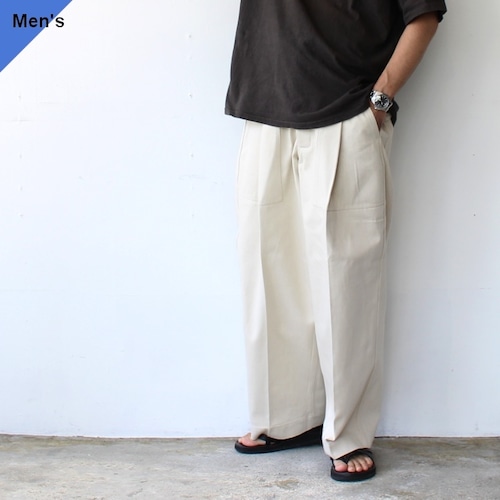 【26AW】HAVERSACK 先染めデニムユーティリティトラウザー Denim utility trousers 　（Off White）