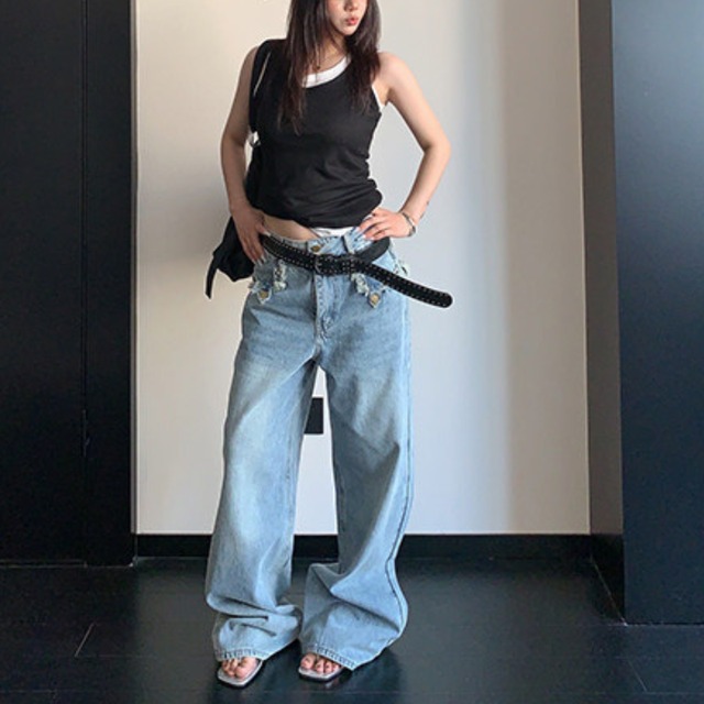 fringe-pocket denim　フリンジポケットデニム　J2060