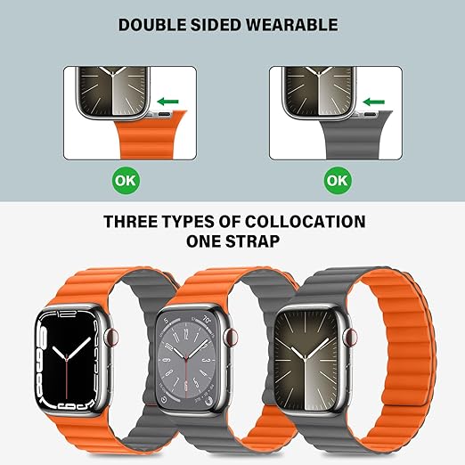 UNIQ Apple Watch バンド 45mm 44mm 42mm Series 9/8/7/6/SE/5/4/3/