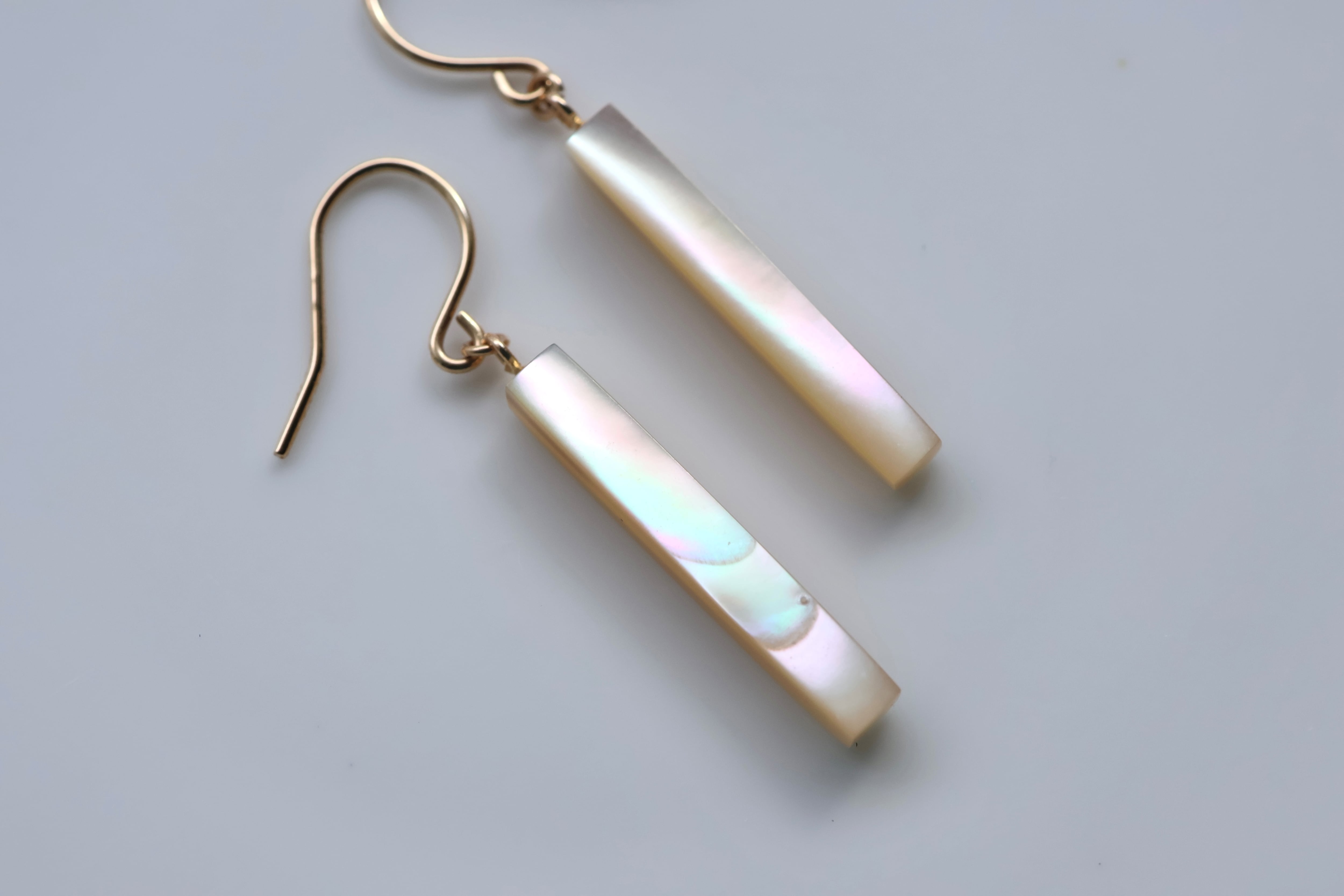 夜光貝ピアス K10 | 石垣島の夜光貝アクセサリーとヒマラヤ水晶のお店