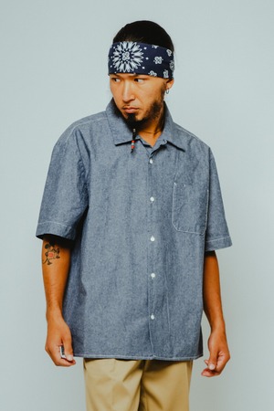 Chambray Open S/S Shirt - 102625400