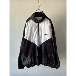 -NIKE- 90's mesh switching logo nylon jacket