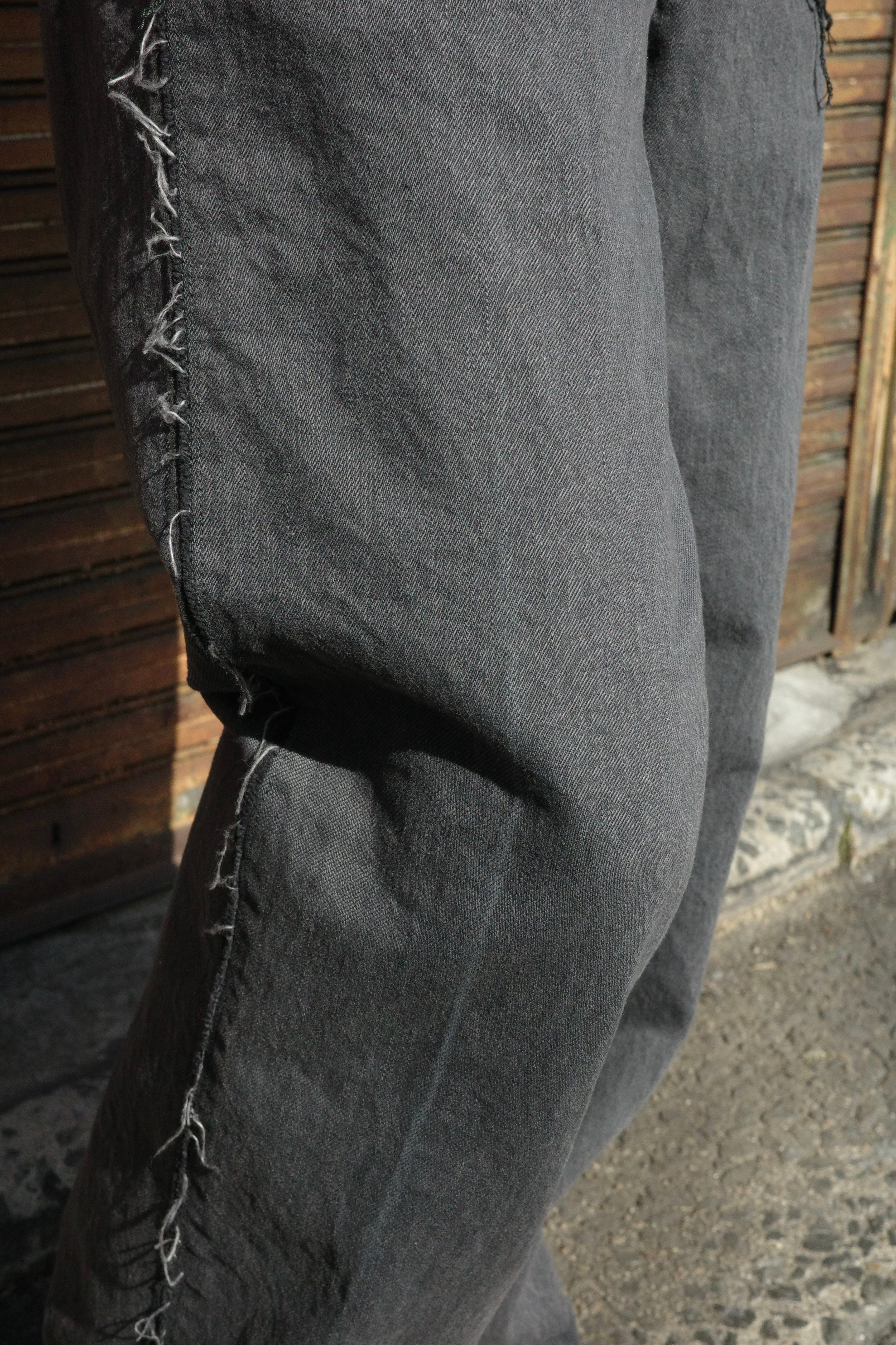 Midorikawa【DENIM PANTS -BLACK-】 | lloomm