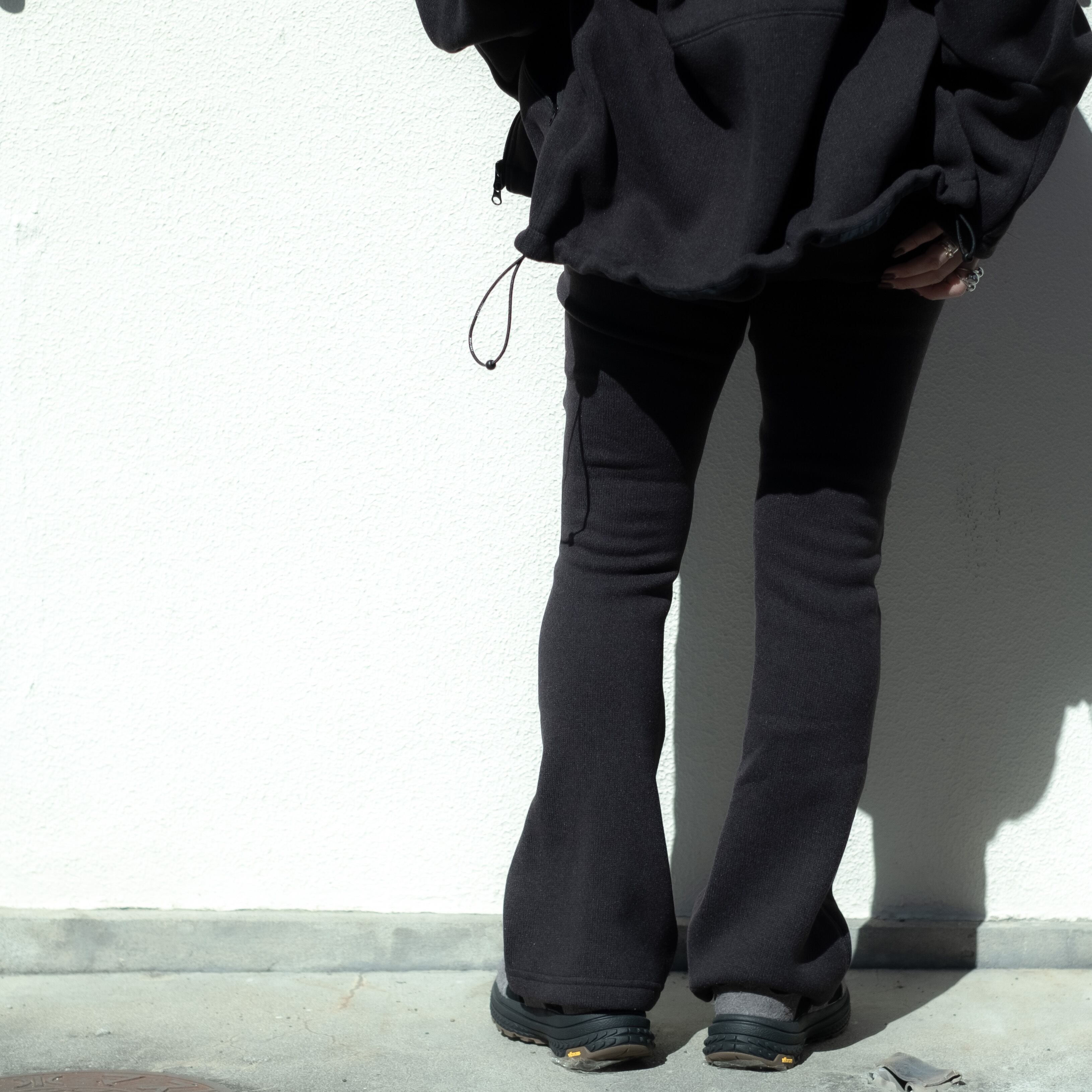 HOLIDAY】 thermal pro fleece flare pants (black) | olaf