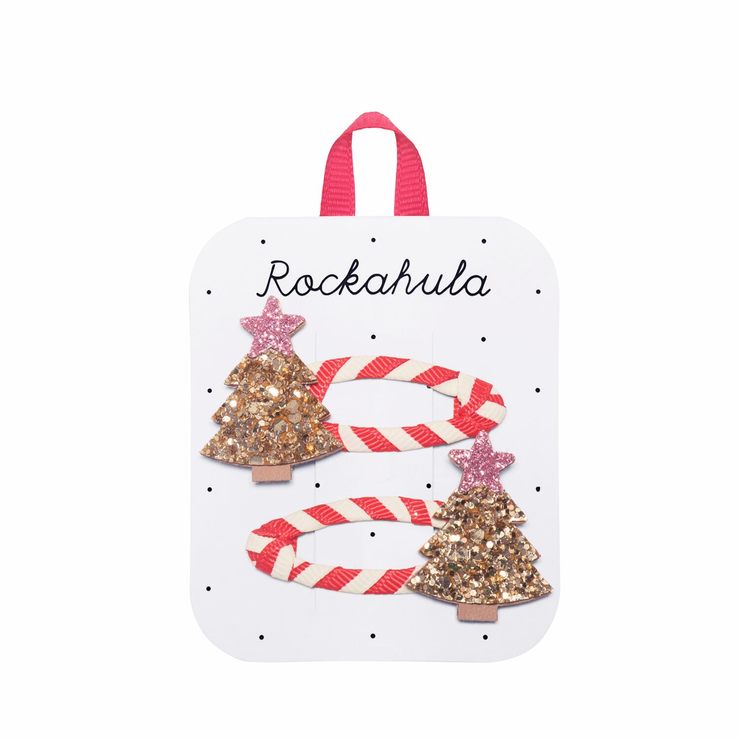 X523-Stripy Christmas Tree Clips-MULTI
