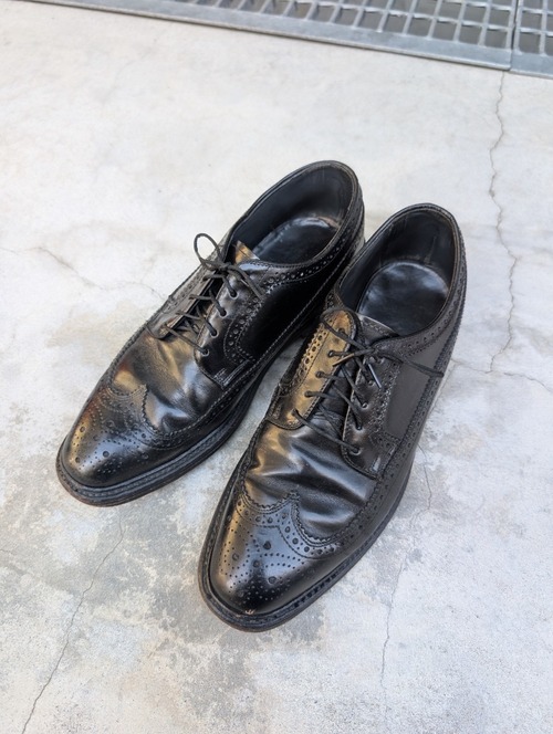 "HANOVER" full brogue leather shoes / made in USA