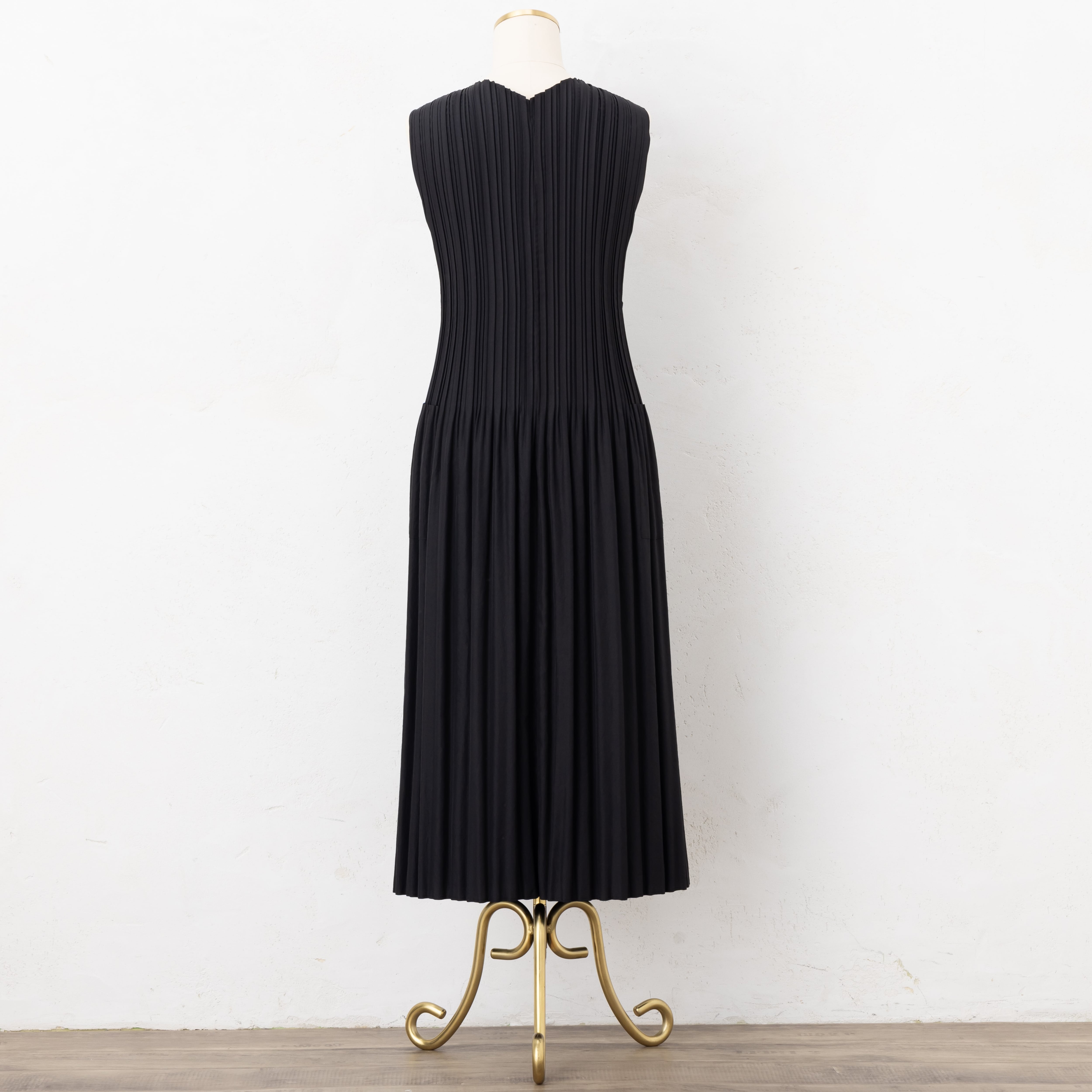 国内発| DOEN スモック コットンボイル ミディドレス Black MONCOEUR T-Prati 2 ブラック 2Way Pratique Dress 120㎝ | Mon