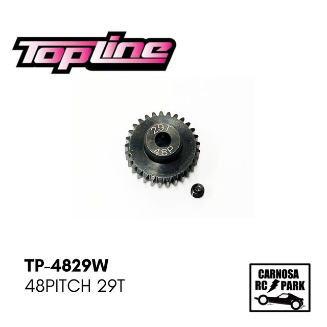 【TOPLINE トップライン】ウェイトスチールピニオンギヤ 48ピッチ 29T[TP-4829W]