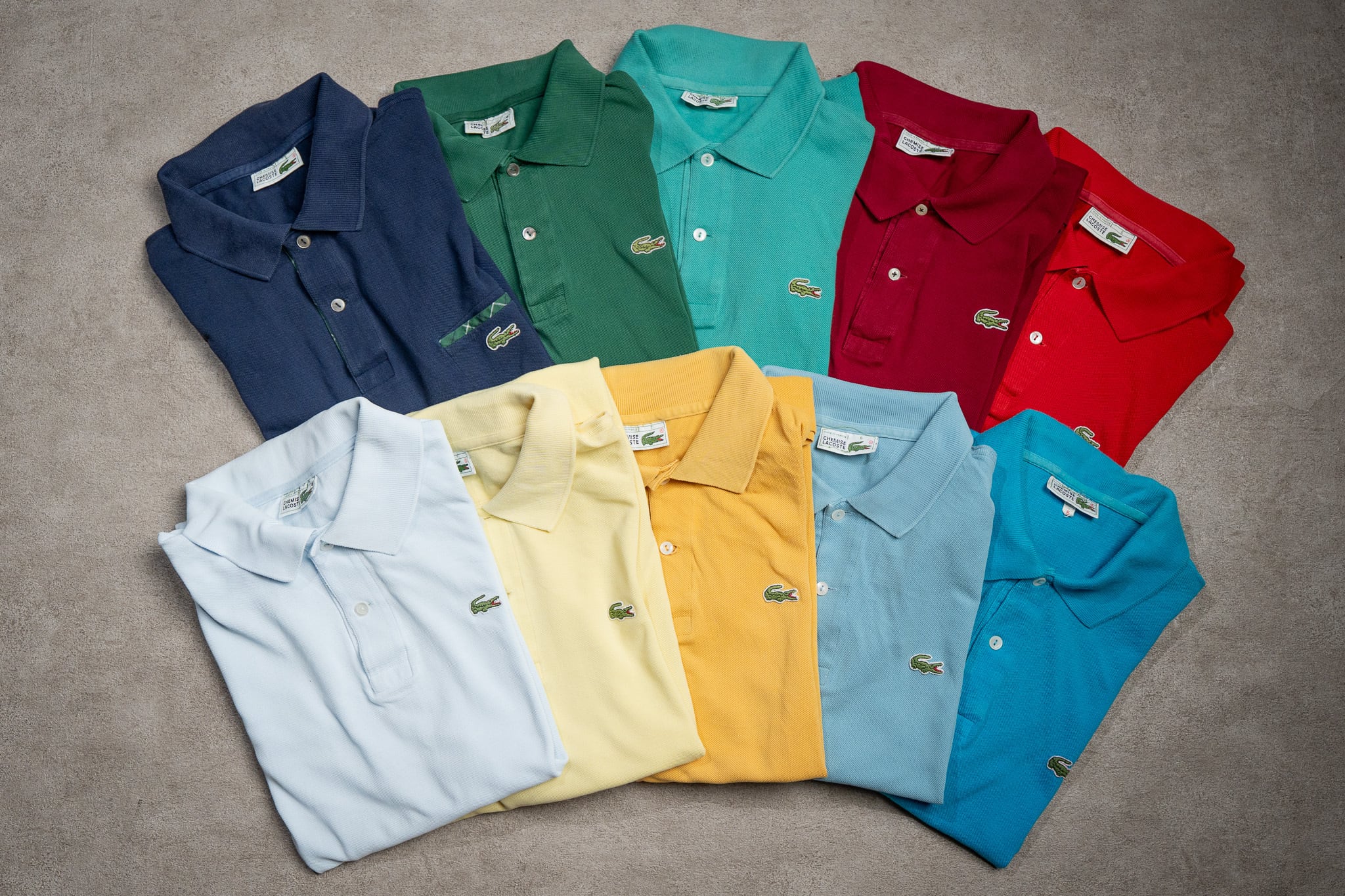 SIZE:8】80s CHEMISE LACOSTE Polo Shirts Made in France フレンチ