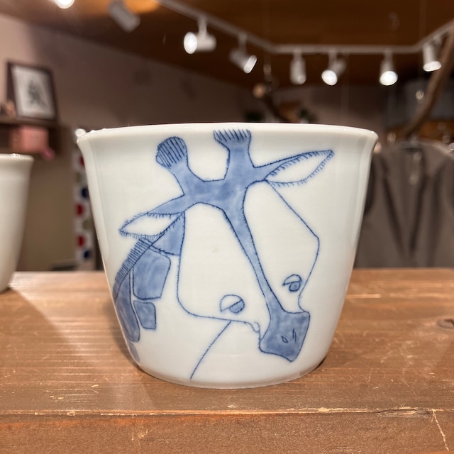 蕎麦猪口　陶房風　砥部焼