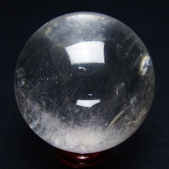 水晶 丸玉 57mm スフィア 置物 水晶玉 一点物 151-9041