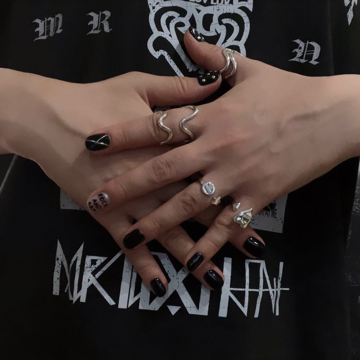 WIRE ART WAVE RING 【R X 116】スターリングシルバーリング