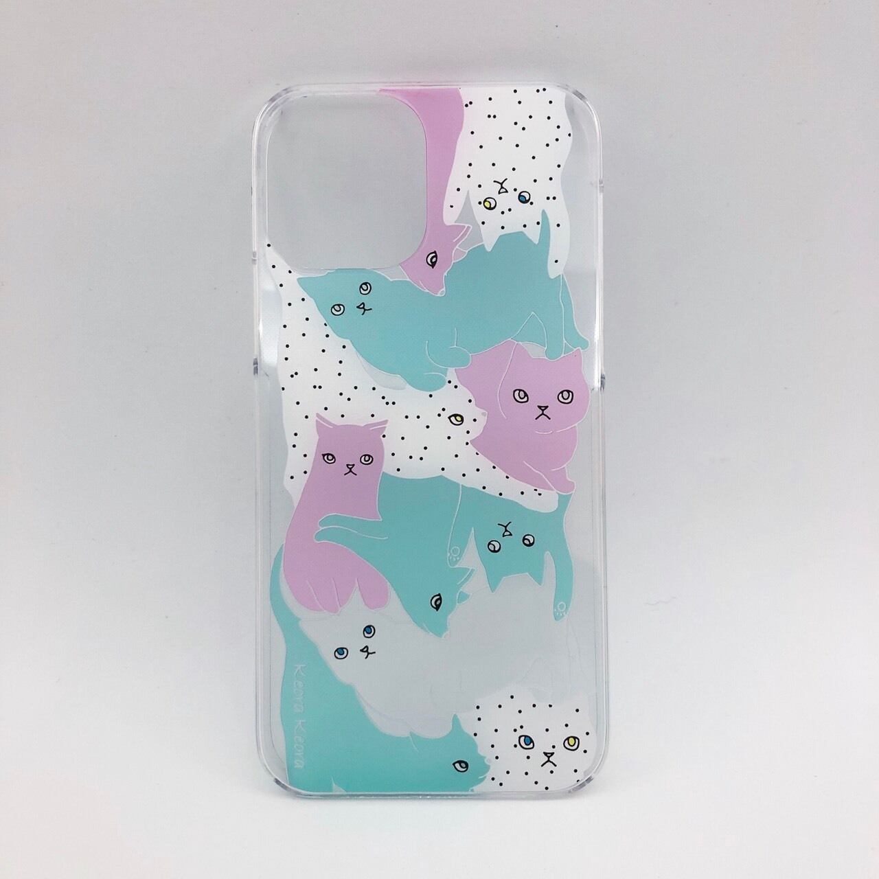 【iPhone13シリーズ4種】アクリルケース CATS colorful