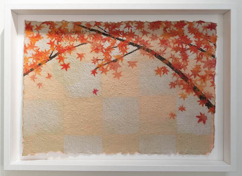 Autumn (額入り特別作品) / 秋の紅葉をテーマにした現代アート作品