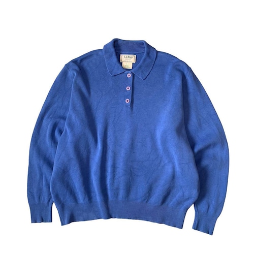 “70s-80s L.L.Bean” cotton knit polo