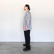 SHIRT7(グーチヴィスコースストライプロングスリーブシャツデッドストック)