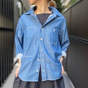 ts(s) ティーエスエス　6oz Slub Yarn Denim Cloth Asymmetric Pocket Work Shirt