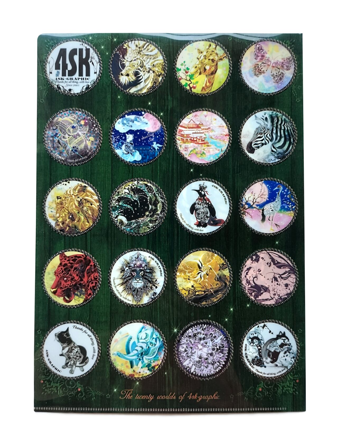 A4 クリアファイル 〖 祝福を運ぶフクロウ 〗 | 4SK-GRAPHIC