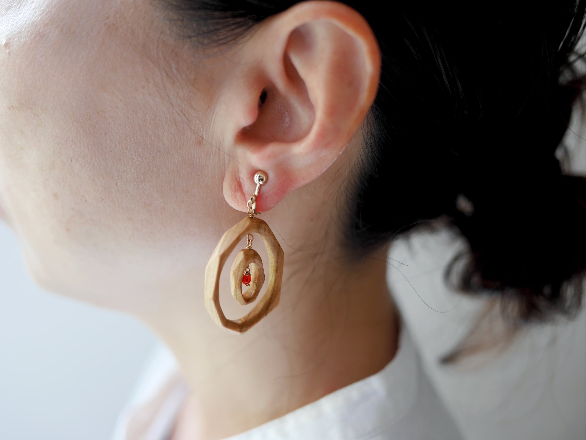 ダブルリング ピアス or イヤリング | 鎌倉木貨(kamakuramocca ダブルリング ピアス or イヤリング | 鎌倉木貨(kamakuramocca