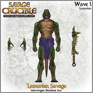 【2024年6月〜9月発送予定】Savage Crucible(サベージ・クルーシブル) wave1 Lemurian レムリアン（サベージ）  Harvinger Studios