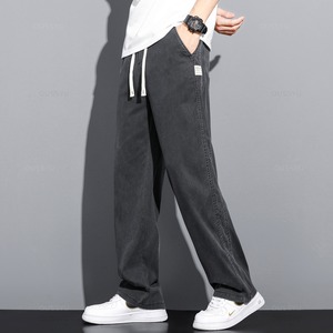 【M-5XL】Lyocell Fabric Jeans Pants / リヨセル ファブリック ジーンズ パンツ
