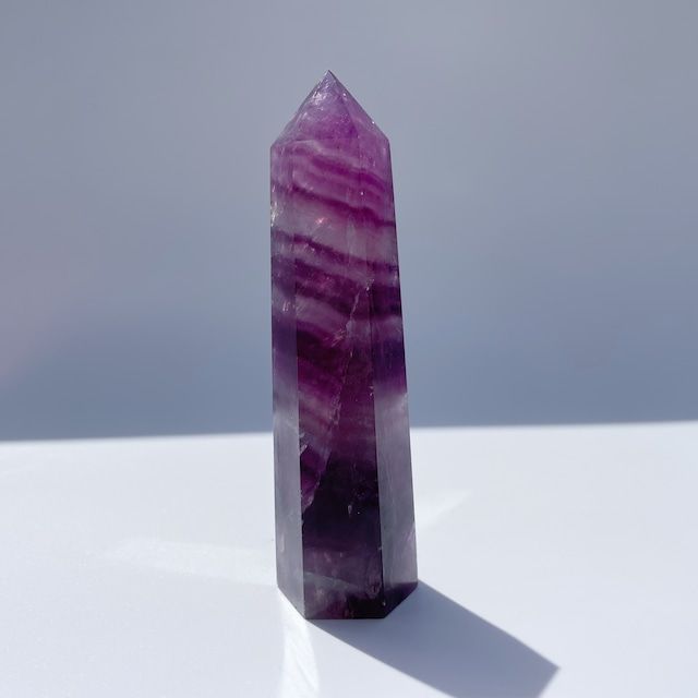 パープルフローライト タワー型89◇Fluorite◇天然石・鉱物・パワーストーン