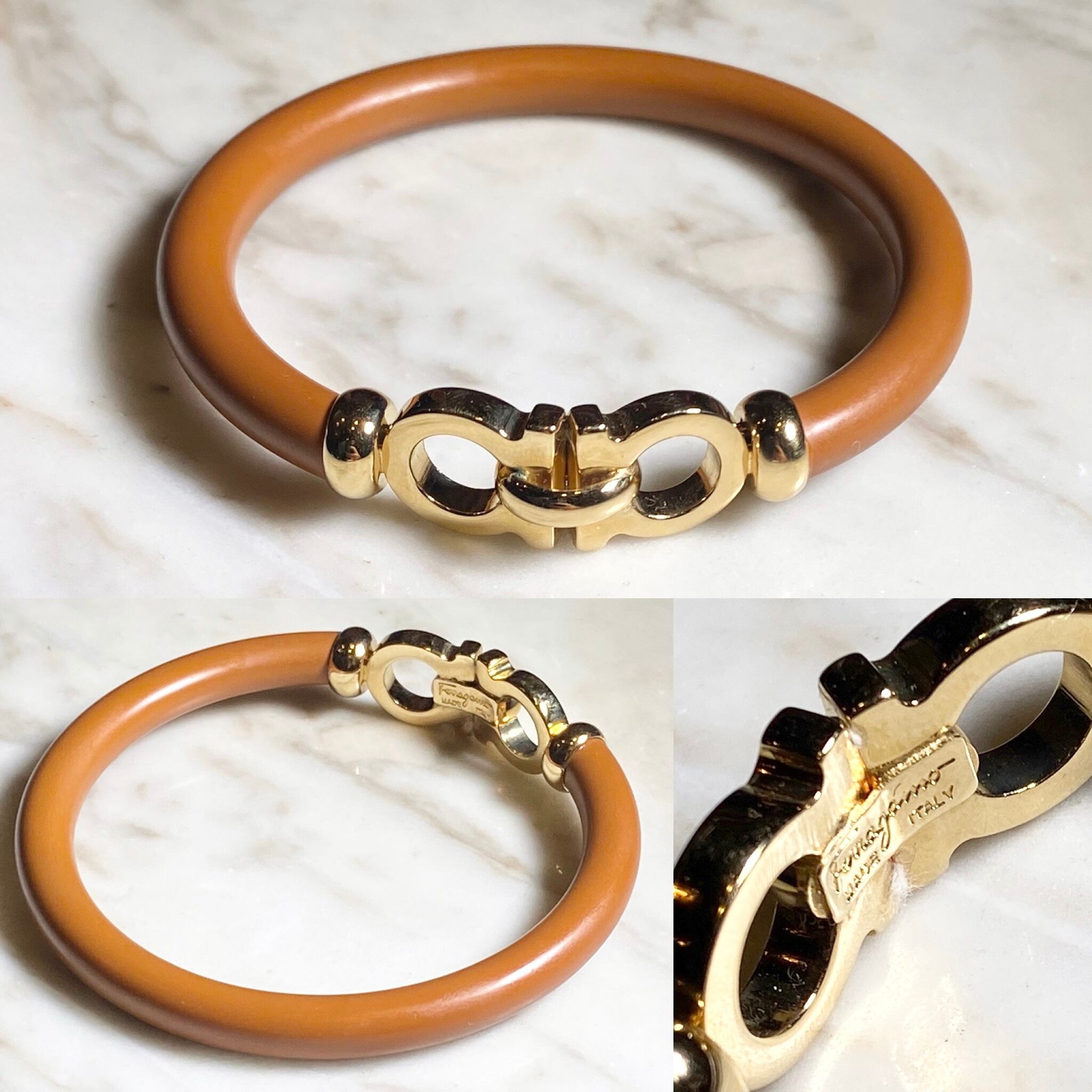 SALVATORE FERRAGAMO metal bracelet “gancini” | NOIR ONLINE