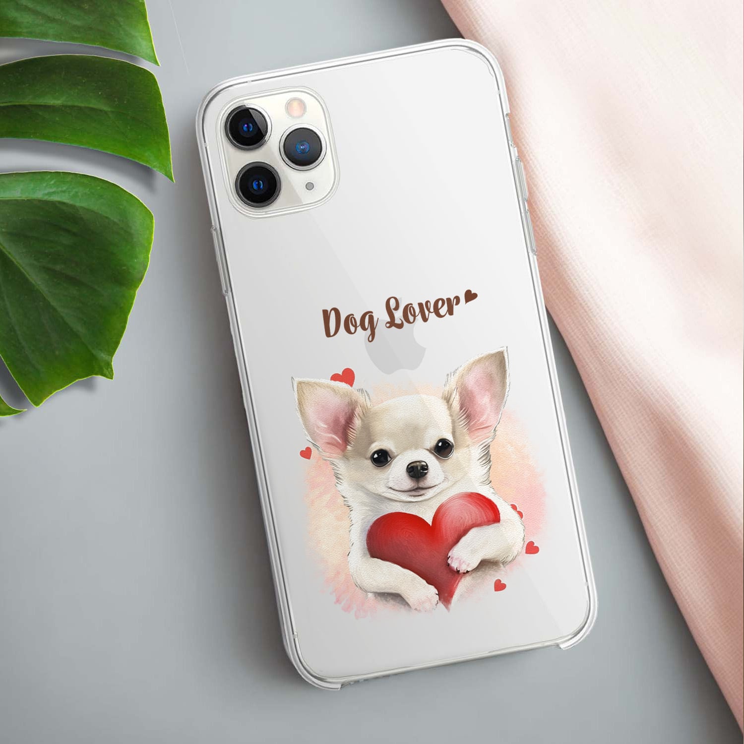 キュンです チワワ 】 スマホケース クリアソフトケース 犬 犬グッズ