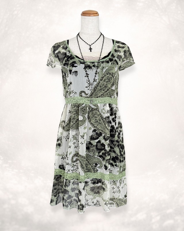 y2k fairygrungeシースルーワンピース