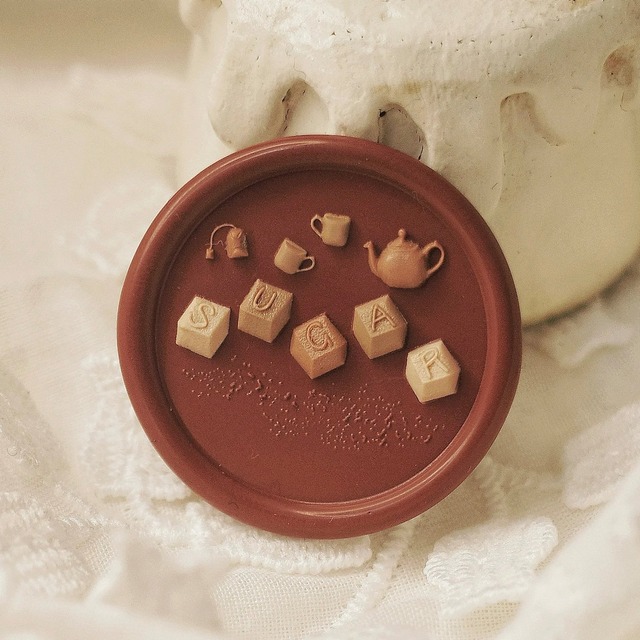 【在庫のみ】角砂糖｜Sugar Cube 25mm・シーリングスタンプ