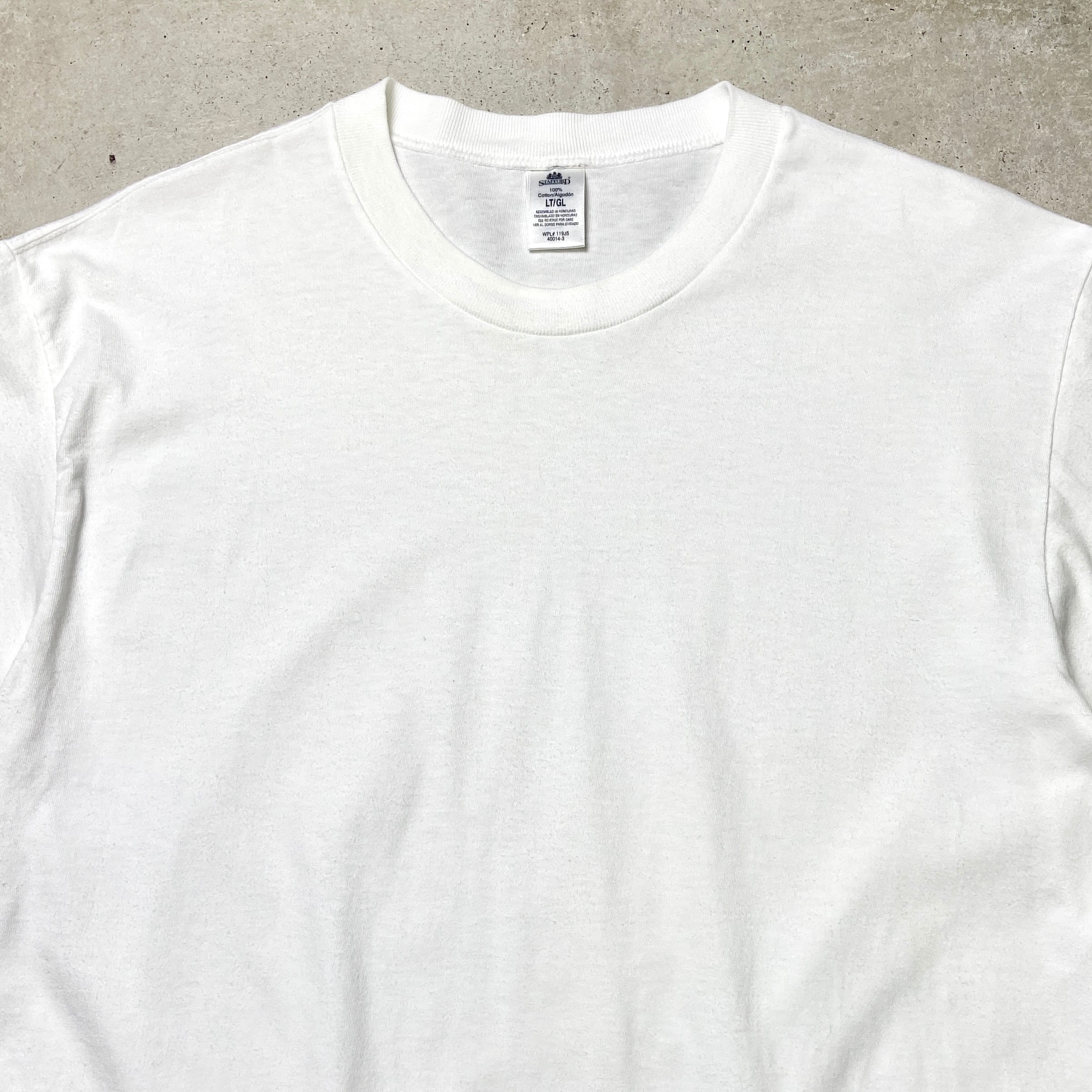 90年代 STAFFORD ブランクTシャツ 無地T メンズL 古着 90s シングル