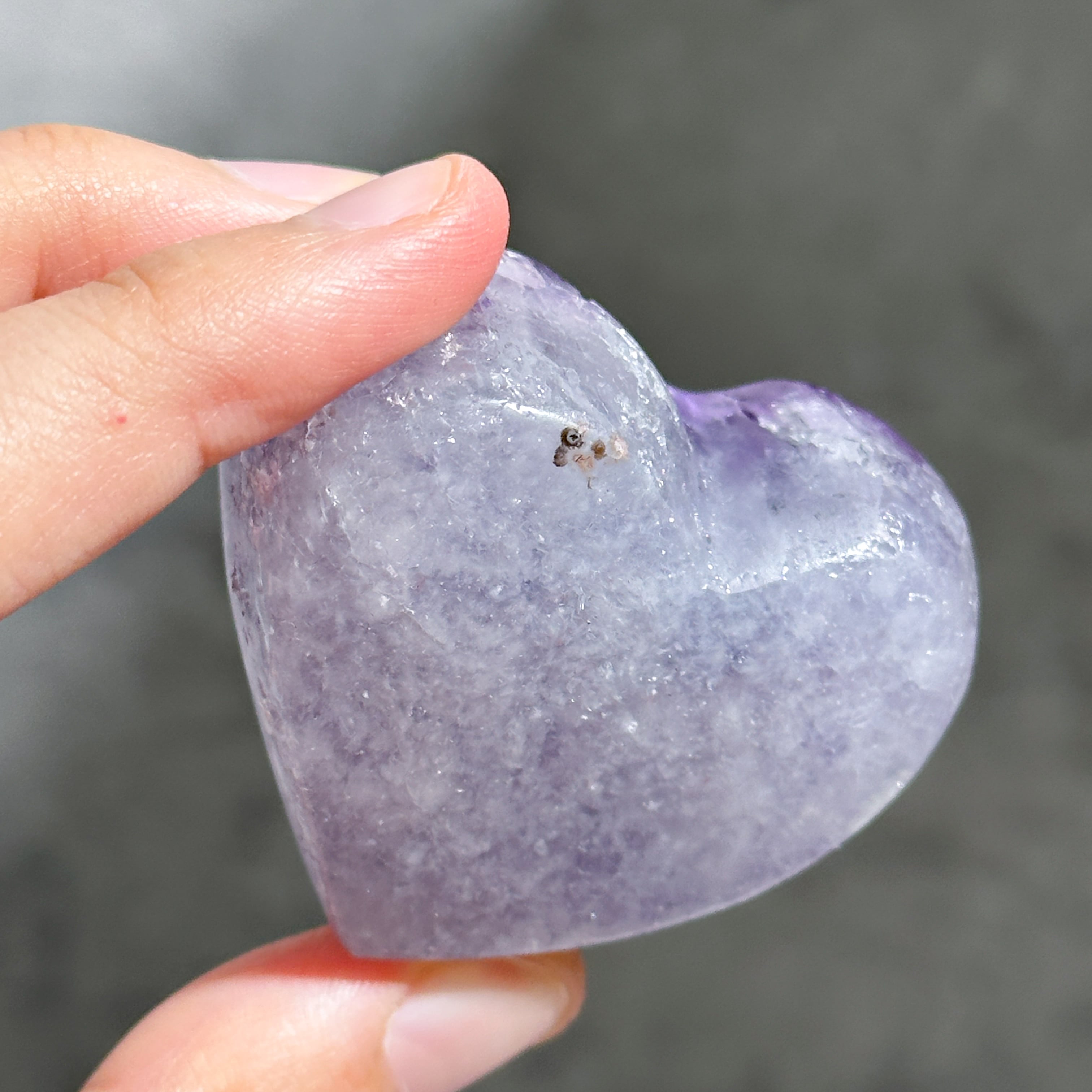 ウルグアイ産アメジスト ハート11◇ Amethyst ◇天然石・鉱石