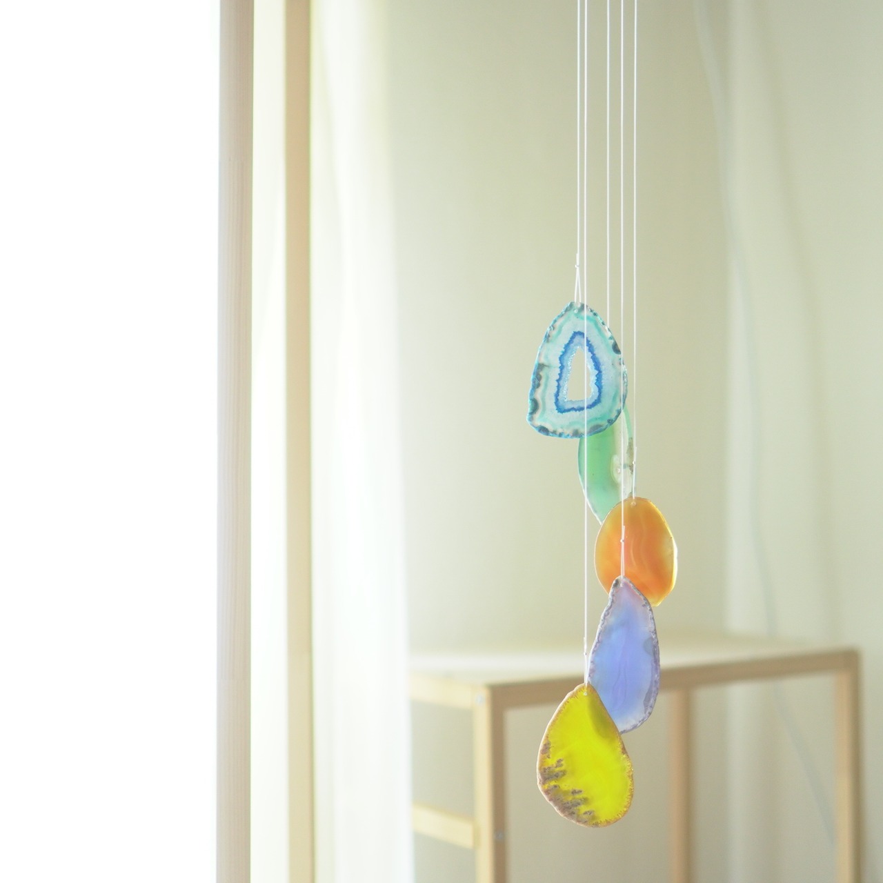 Fruits Wine 02 - アゲートヒーリングチャイム / Agate Sun Catcher Wind Chime 764