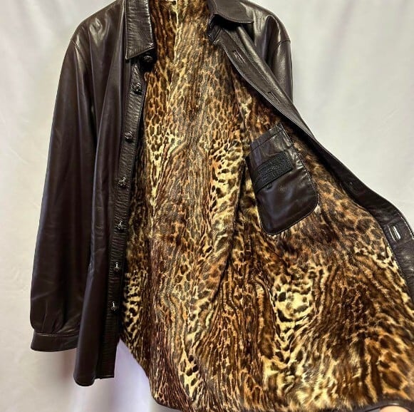 CHROME HEARTS クロムハーツ レザージャケット レオパード | chromehearts