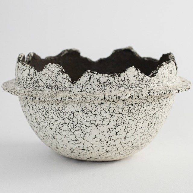 -罅化粧- Bowl Pot(中根楽) ※Large No,004