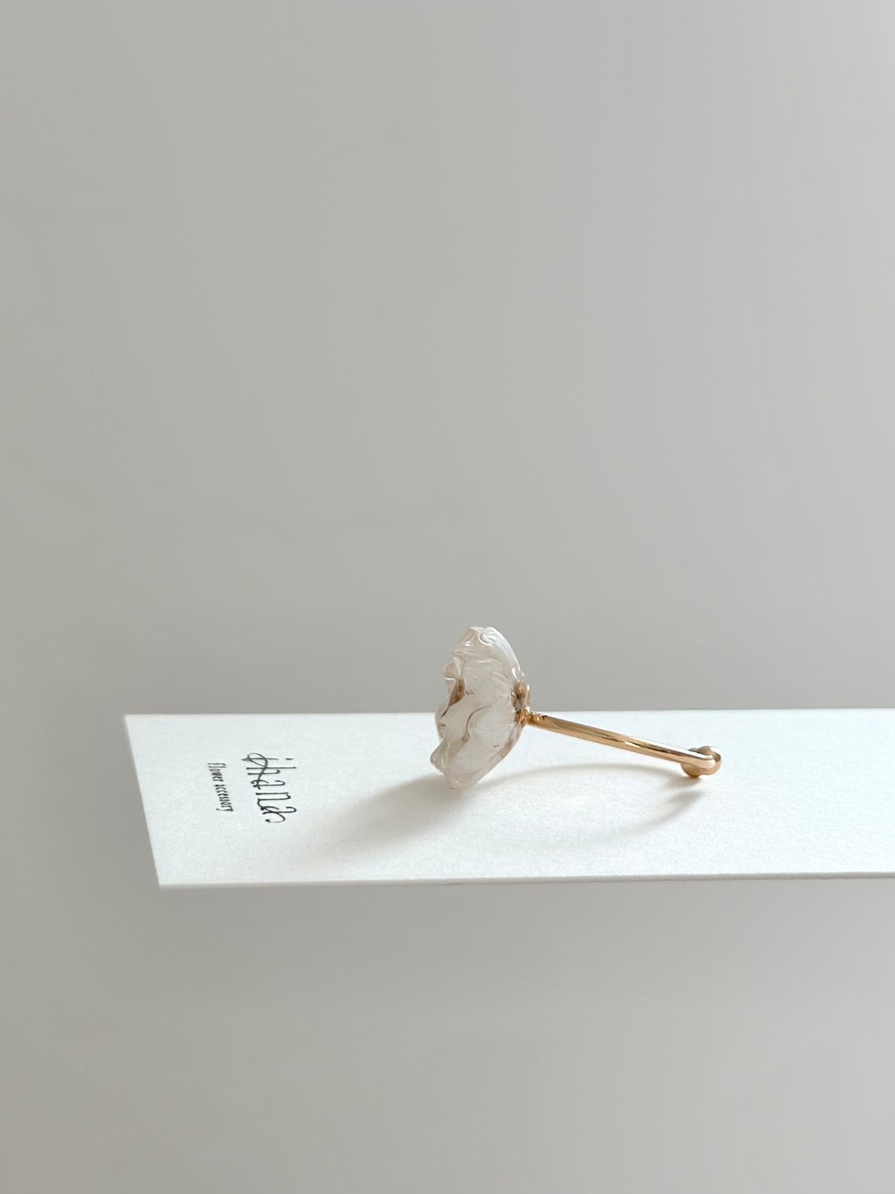 real flower ring「paper daisy 」【1点限定】