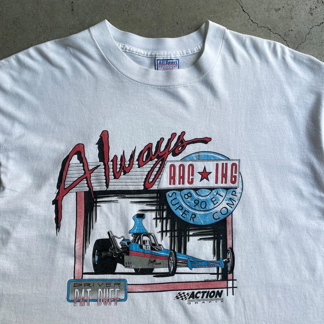 90年代 USA製 ALWAYS RACING レーシングTシャツ メンズXL 古着 90s 