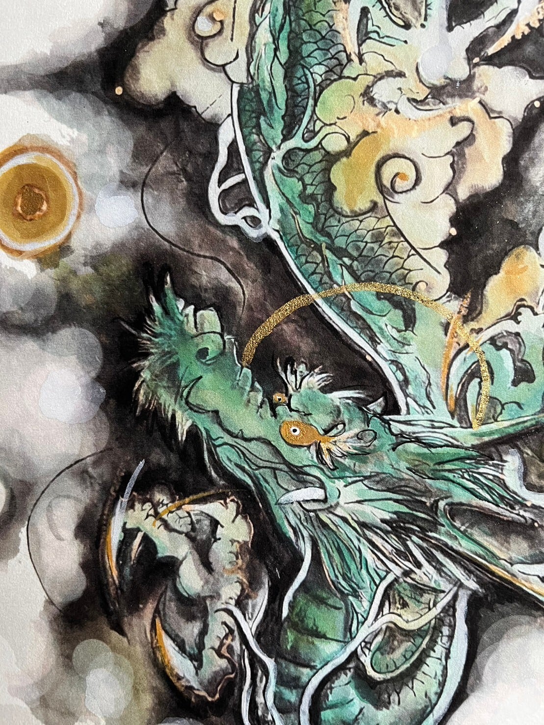 複製画】三種龍王神 3点セット | 水墨画家 龍全