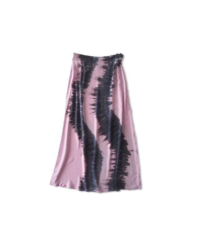 Tiedye Silk Skirt / Pink