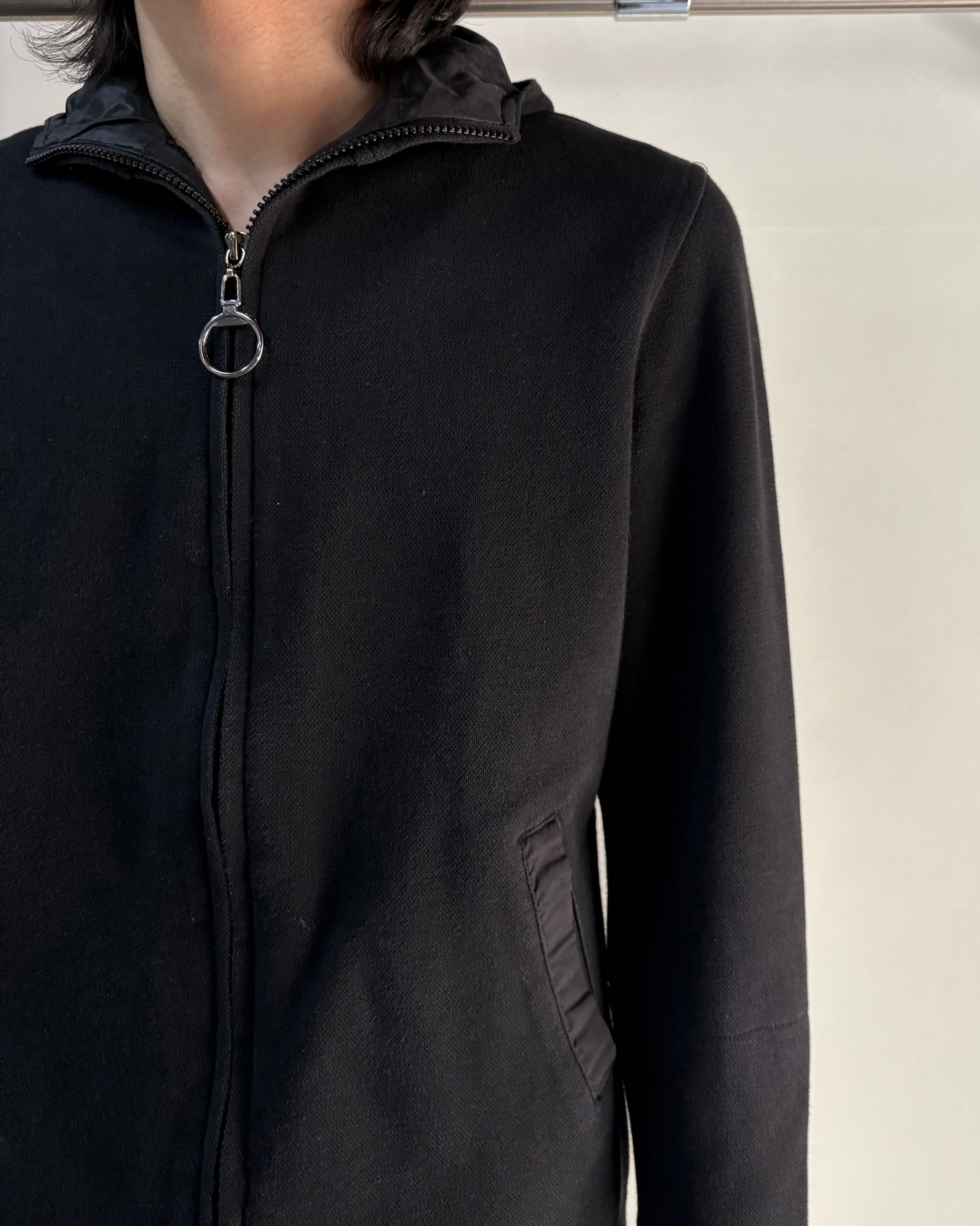 PRADA SPORT】nylon switching zip up hoodie | blendmarket