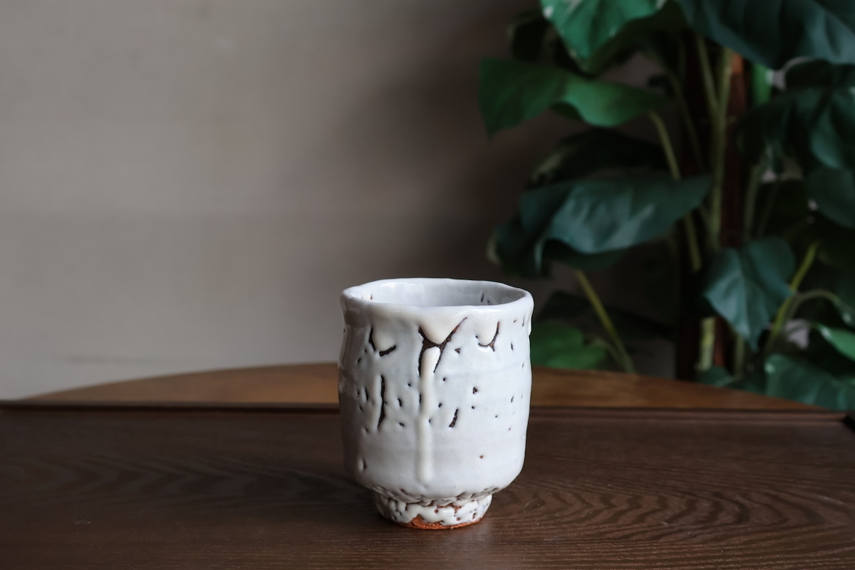 萩焼 原 節夫 作 白萩 湯呑み | うつわ通販 土岐陶器店 / ONLINE SHOP
