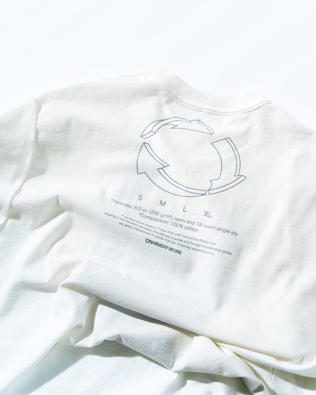 ORNAMENT STORE "Past archive products" White T-shirts
