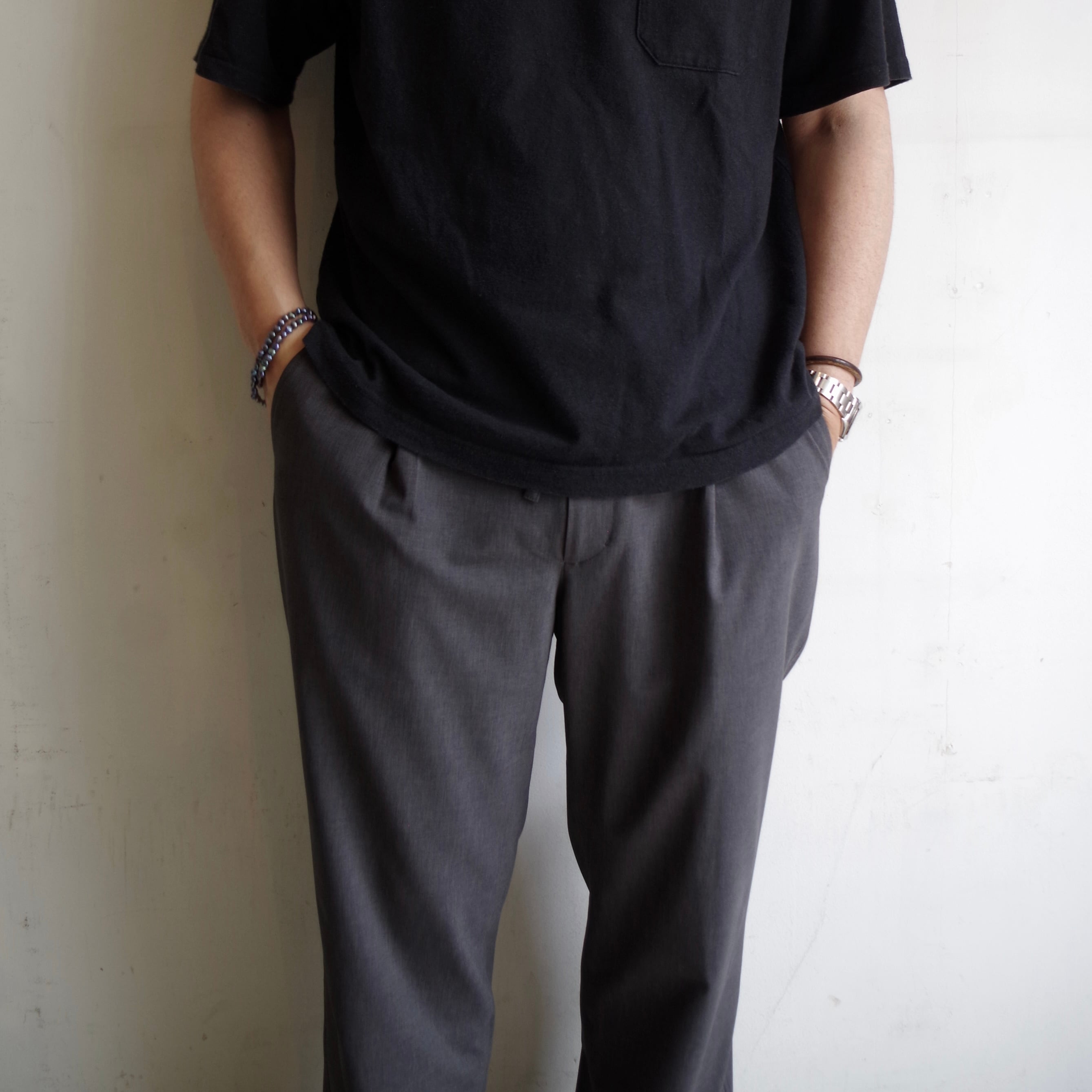 comm.arch. Poly Ramie Tropical Wool Pants | 1F Store