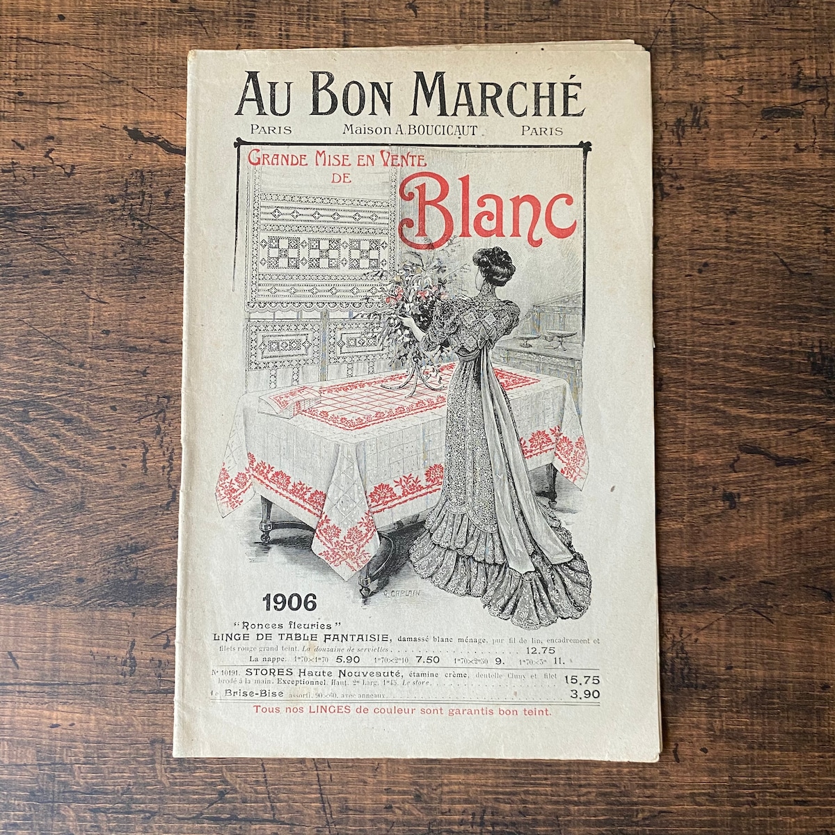 追加画像 ミニチュア洋書フランス老舗店カタログ《 AU BON 取り除き 