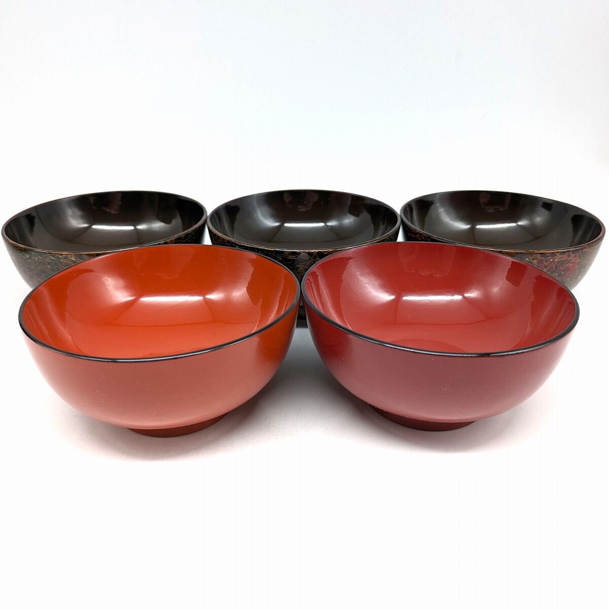 津軽塗（唐塗）バカ塗り・汁椀まとめ売り・10個セット・漆器・No