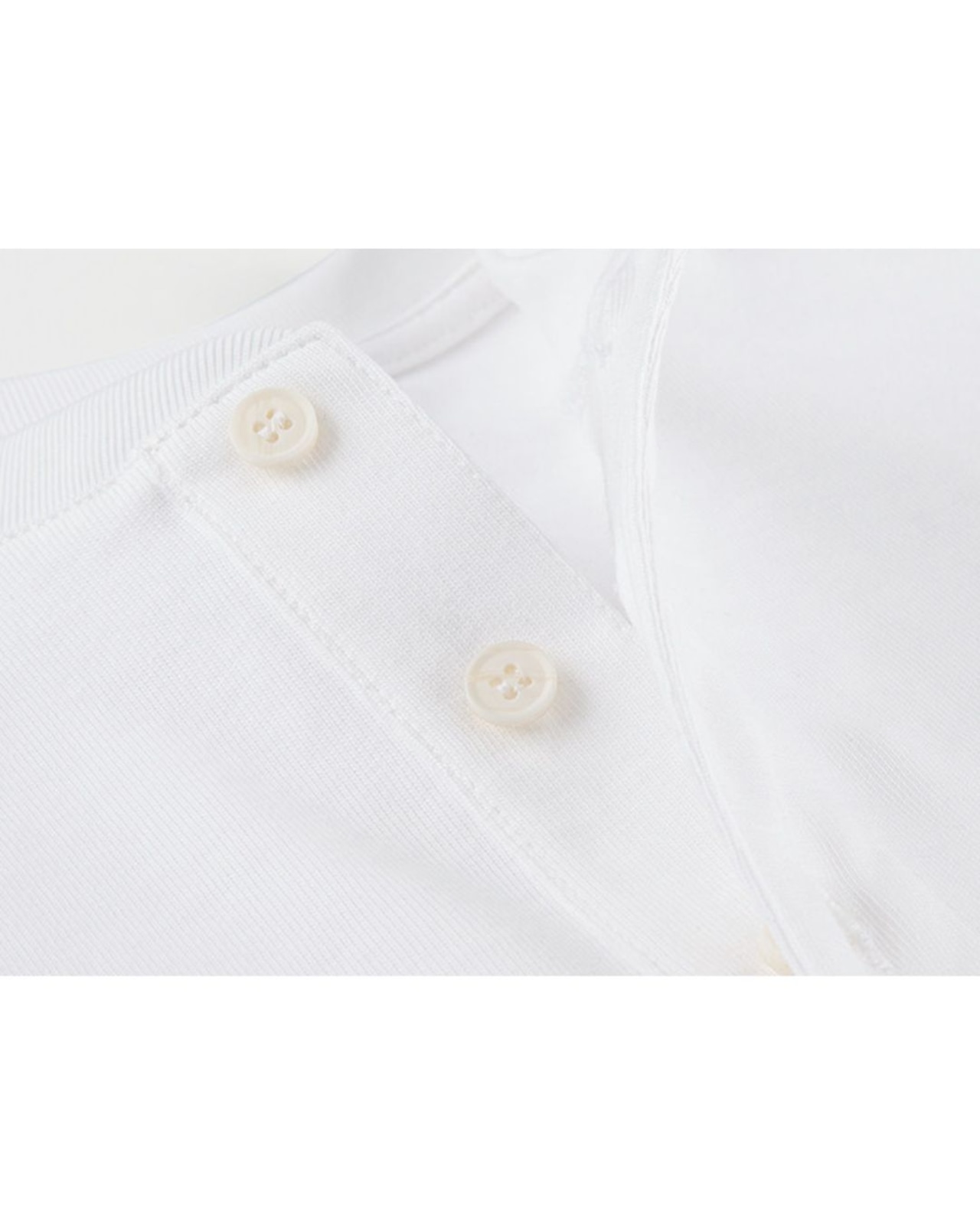 ボタンフロントヘンリーネック半袖Tシャツ S0516