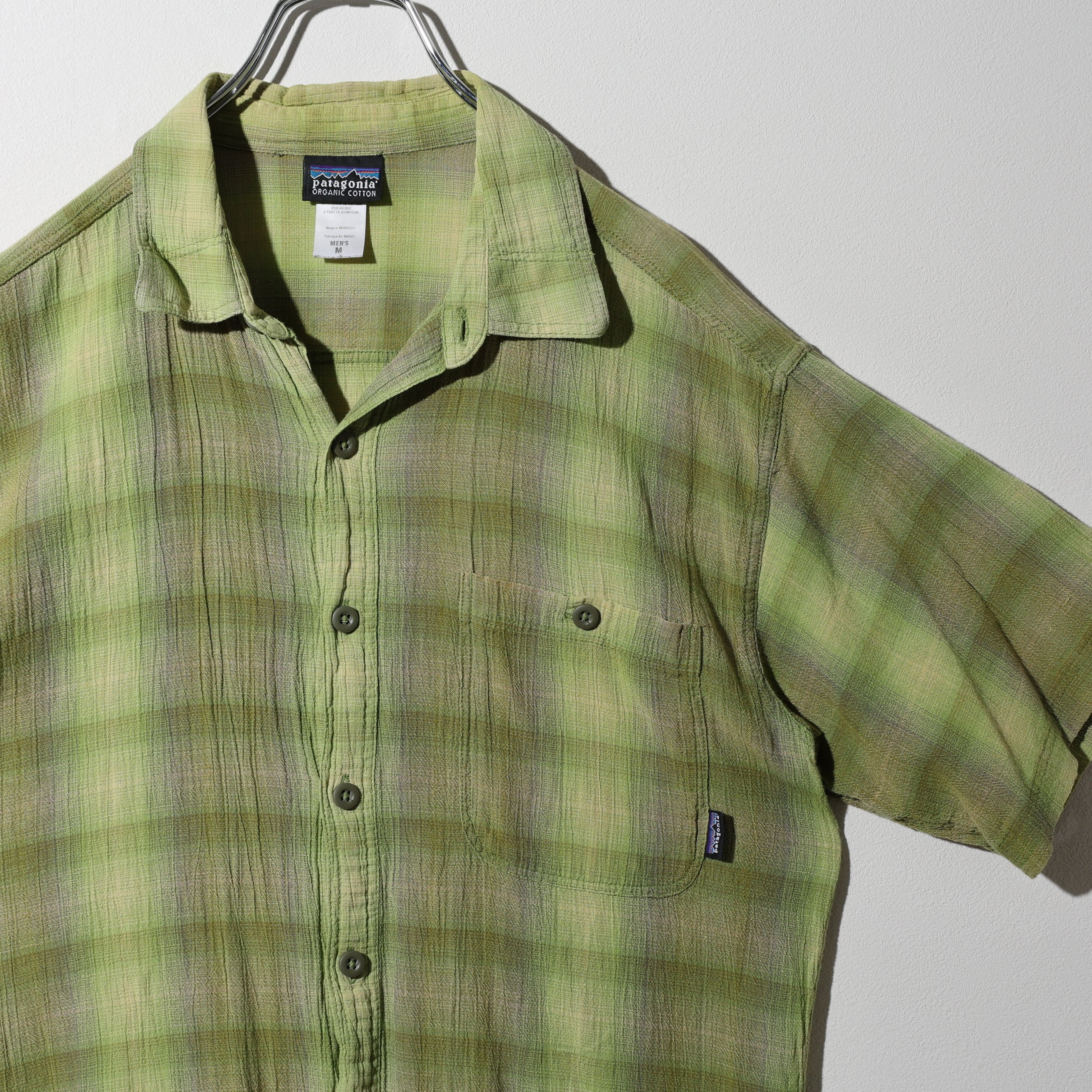 極美品 XL 01年 ポルトガル製 A/C Yarn Dyed Shirt Patagonia ACシャツ