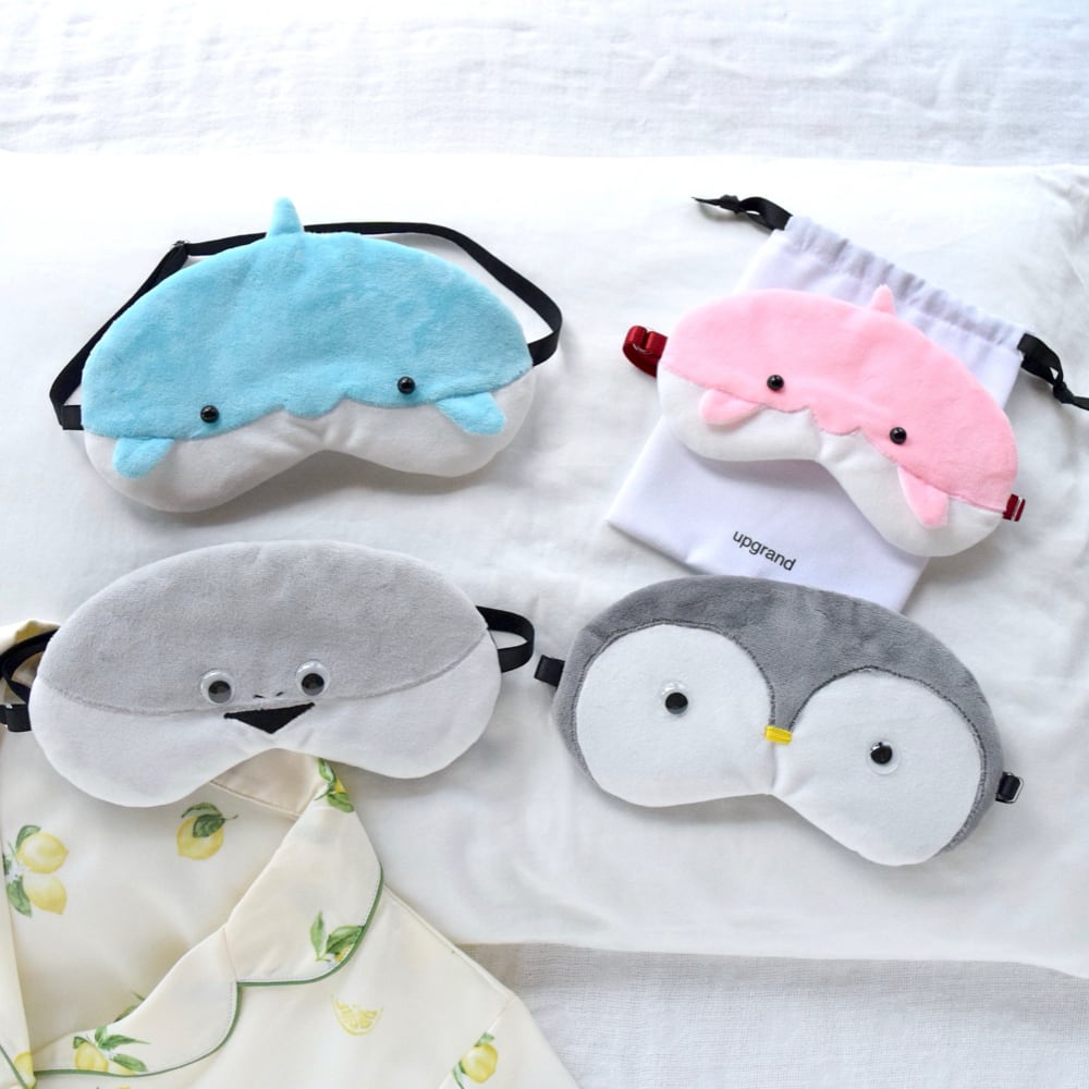 【送料無料15%OFF】選べる2点ぬいぐるみんアイマスク|収納ポーチ付|仮眠|お昼寝|旅行|キッズ有り|ぬいぐるみんシリーズ